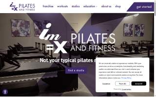 IMX Pilates & Fitness Lafayette website