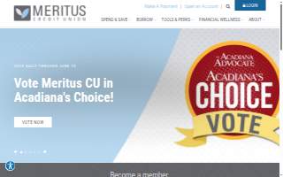 Meritus Credit Union of Carencro website