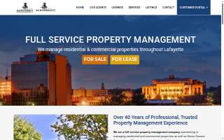Old South Realty Property Management of Carencro website
