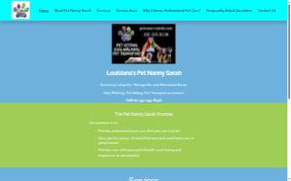 Pet Nanny Sarah LLC website