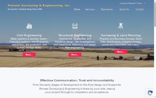 Pioneer Surveying, LLC website