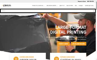 Pixus Digital Printing website