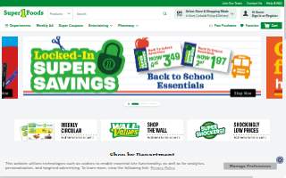 Super 1 Foods website