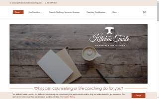 The Kitchen Table Counseling, Life Coaching & Medication Management Services website