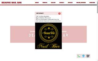Beauvie Nail Bar website