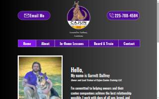 Cajun Canine Training website
