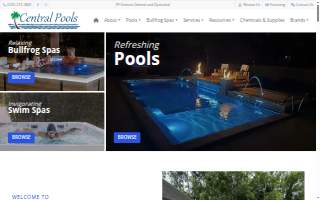 Central Pools website