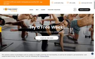 CorePower Yoga - Edina website