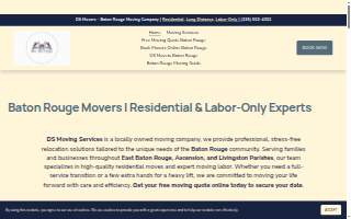 DS Moving Services website