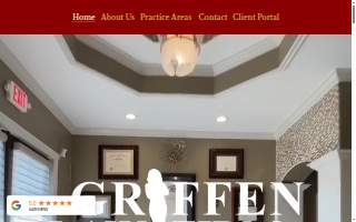 Griffen Law Firm website