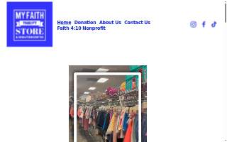 My Faith Thrift Store and Donation Center of Central website