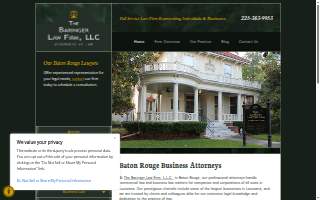 The Baringer Law Firm, L.L.C. of Central website