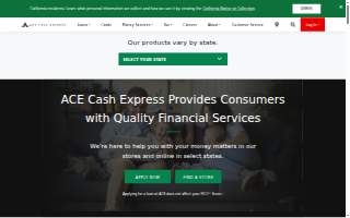 ACE Cash Express of Chalmette website