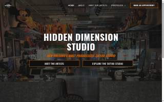 Hidden Dimension Studio website