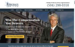 Robichaux Law Firm website