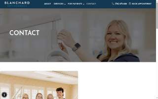 Blanchard Orthodontics website