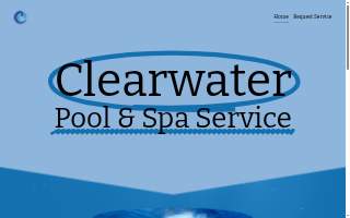 Clearwater Pool Service website
