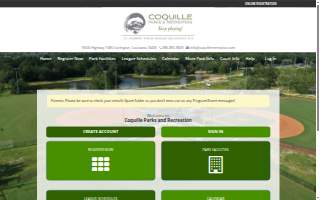 Coquille Parks and Recreation website