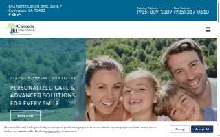Cossich Family Dentistry website