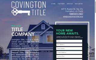 Covington Title, LLC website