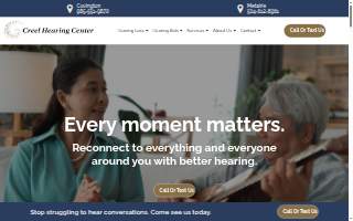 Creel Hearing Center LLC of Covington website
