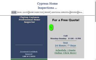 Cypress Home Inspections LLC website