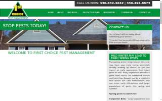 First Choice Pest Solutions, LLC website
