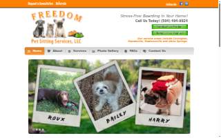 Freedom Pet Sitting Services, L.L.C. website