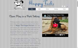 Happy Tails Doggie Daycare & Gym website