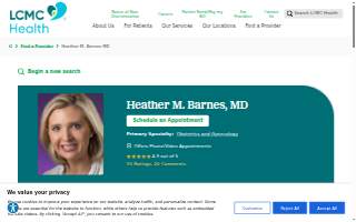 Heather Barnes, MD website