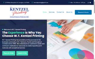 Kentzel Printing website