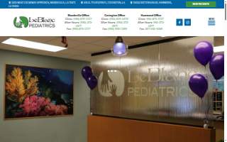 LeBlanc Pediatrics Covington Clinic website