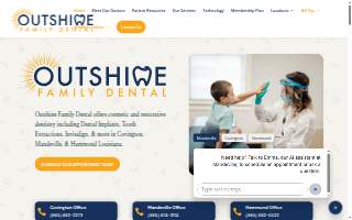 Outshine Family Dental of Hammond website