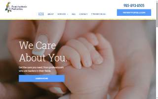 Pontchartrain Pediatrics website