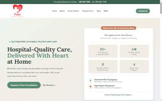 Pulse Home Health website
