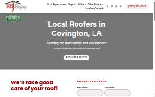 RBJ Roofing website