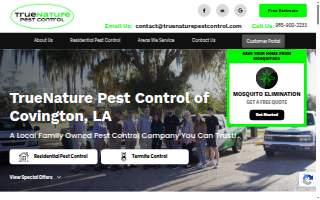 TrueNature Pest Control website