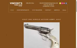 Vincents Pawn Shop website