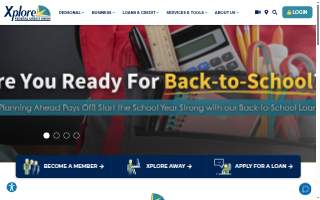 Xplore Federal Credit Union website
