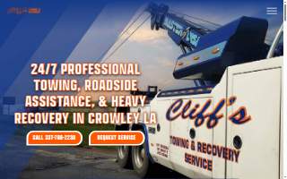 Cliff's Towing & Recovery website