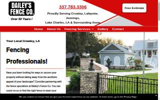 Dailey's Fence Co website