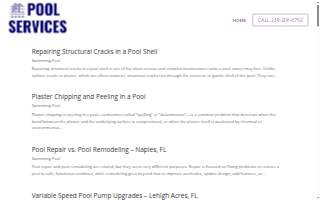 Affordable Pool Services website