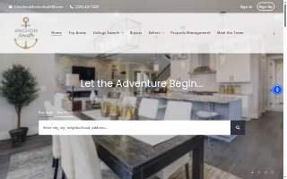 Anchor South Real Estate website