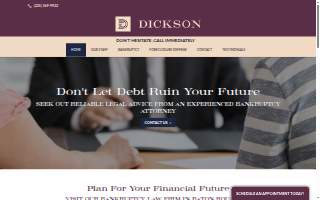Dickson Law Firm website