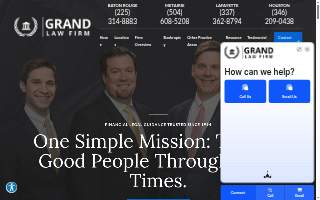 Grand Law Firm of Denham Springs website