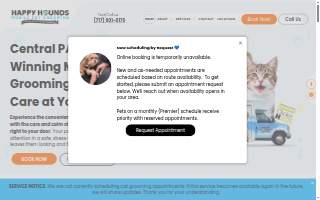 Happy Hounds Grooming, LLC website