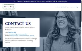 Healing Hearts Counseling, LLC website