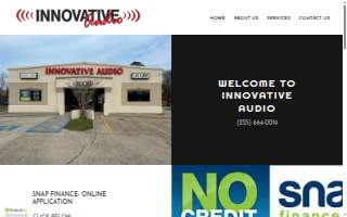 Innovative Audio website