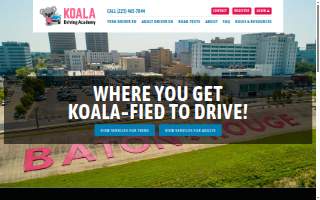 Koala Driving Academy website