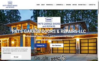 Pat's Garage Doors & Repairs, LLC website